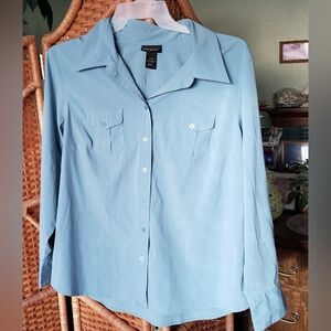 Lane Bryant Blue Long Sleeve Shirt 18 / 20